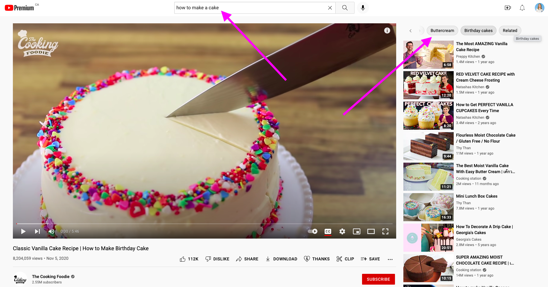 YouTube Tags - How to make a cake