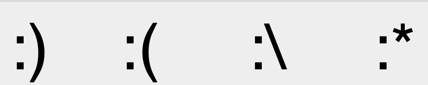 Screenshot of four emoticon
