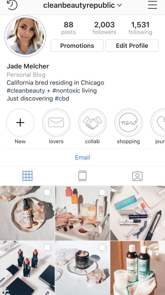 nanoinfluencer instagram profile